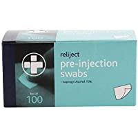 Reliance Medical 742 pre-injection limpiador isopropílico (Pack de 100)